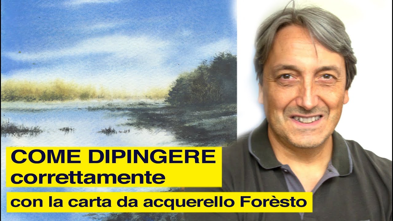 Come dipingere correttamente con la carta da acquerello Forèsto