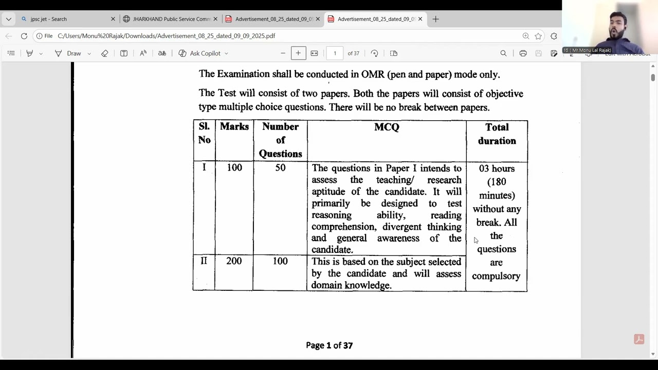 Jharkhand Eligibility test #jet exam #recruitment #jharkhand #vacancy #exampreparation