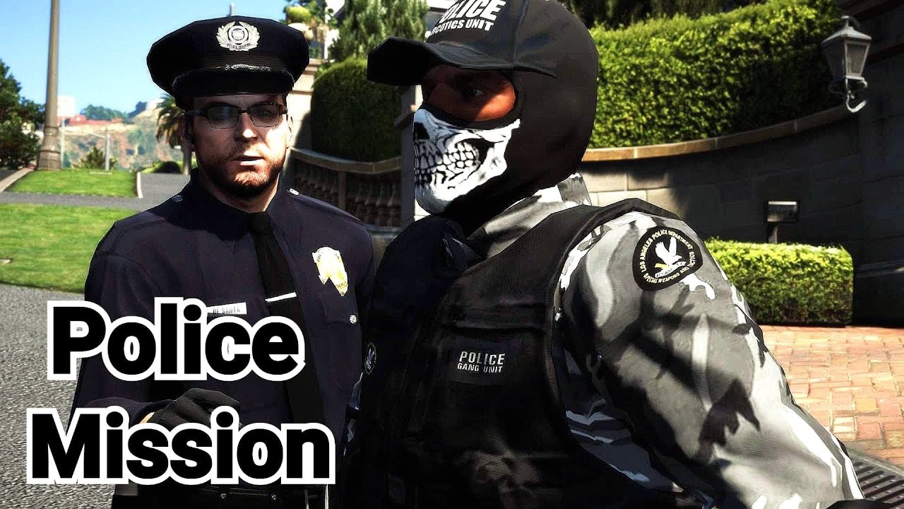 Миссия GTA 5 - Подразделение полицейской банды отвечает на срочный вызов полиции!