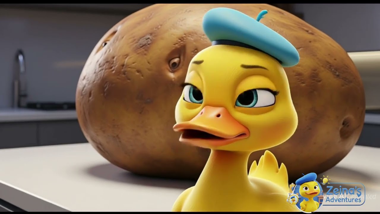 Zeena Tries to Fly! 🦆 Funny Cartoon for Kidsمغامرات زينة البطة زينة افلام كرتون قصص اطفال  ا
