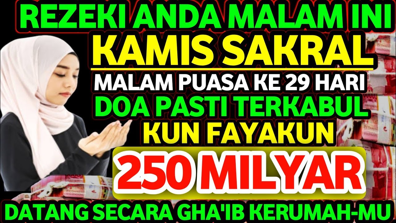 PUTAR SAMBIL TIDURAN✅UANG DATANG SENDIRI KERUMAH ANDA MELALUI MALAIKAT MIKAIL~doa penarik rezeki