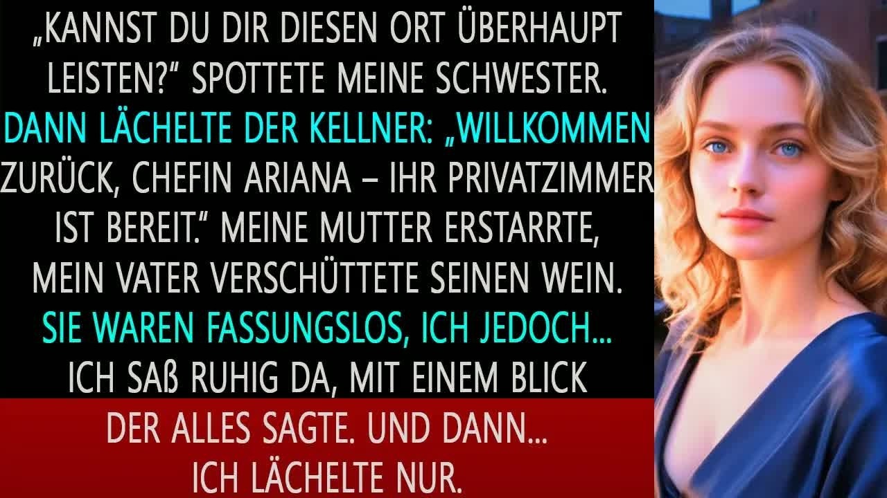 Meine Familie lachte über mich – bis der Kellner mich „Chef & Inhaber“ nannte