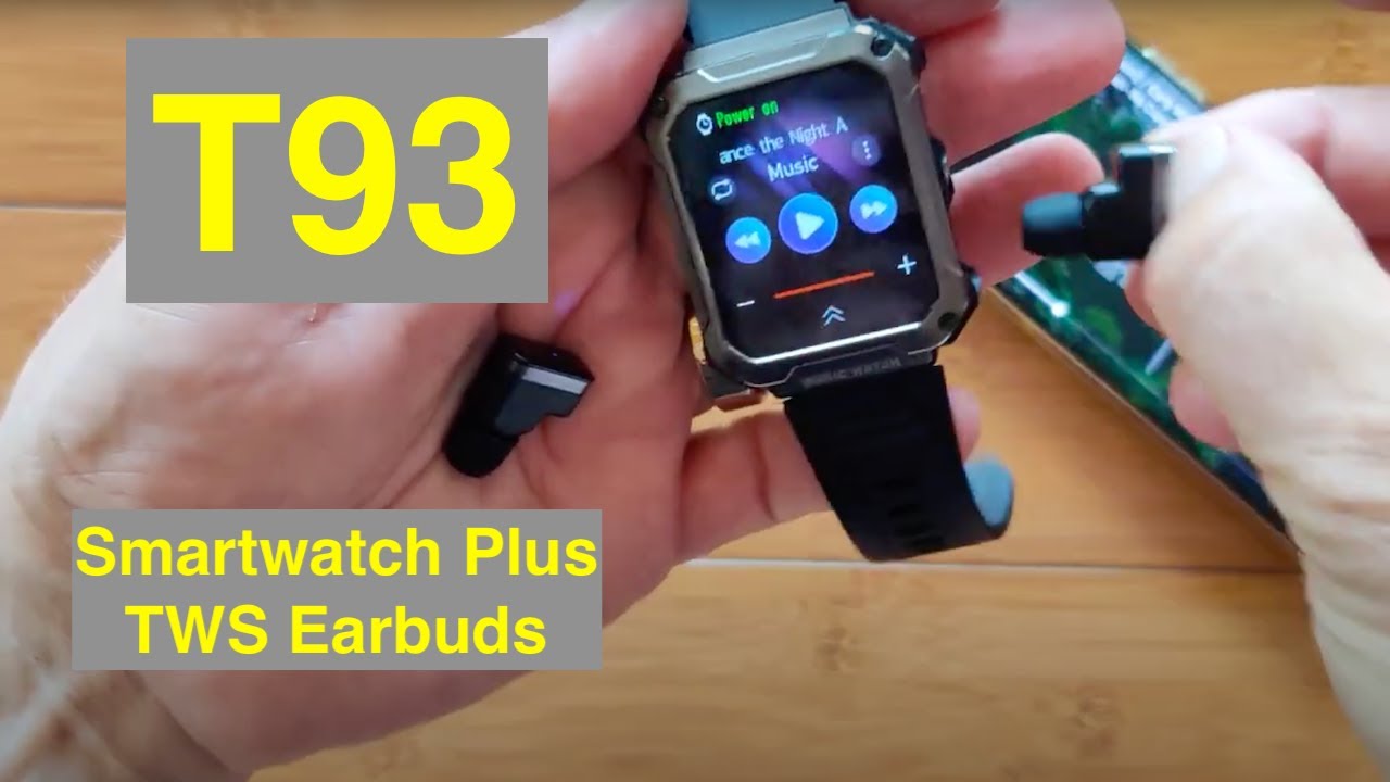 GUIQU T93 Absolute BEST Sound Smartwatch with 4GB Music Storage and BT5 TWS Earbuds: Unbox& 1st Look