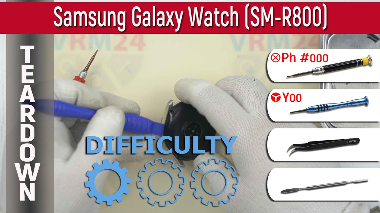 Как разобрать 📱 Samsung Galaxy Watch SM-R800 Разборка и ремонт