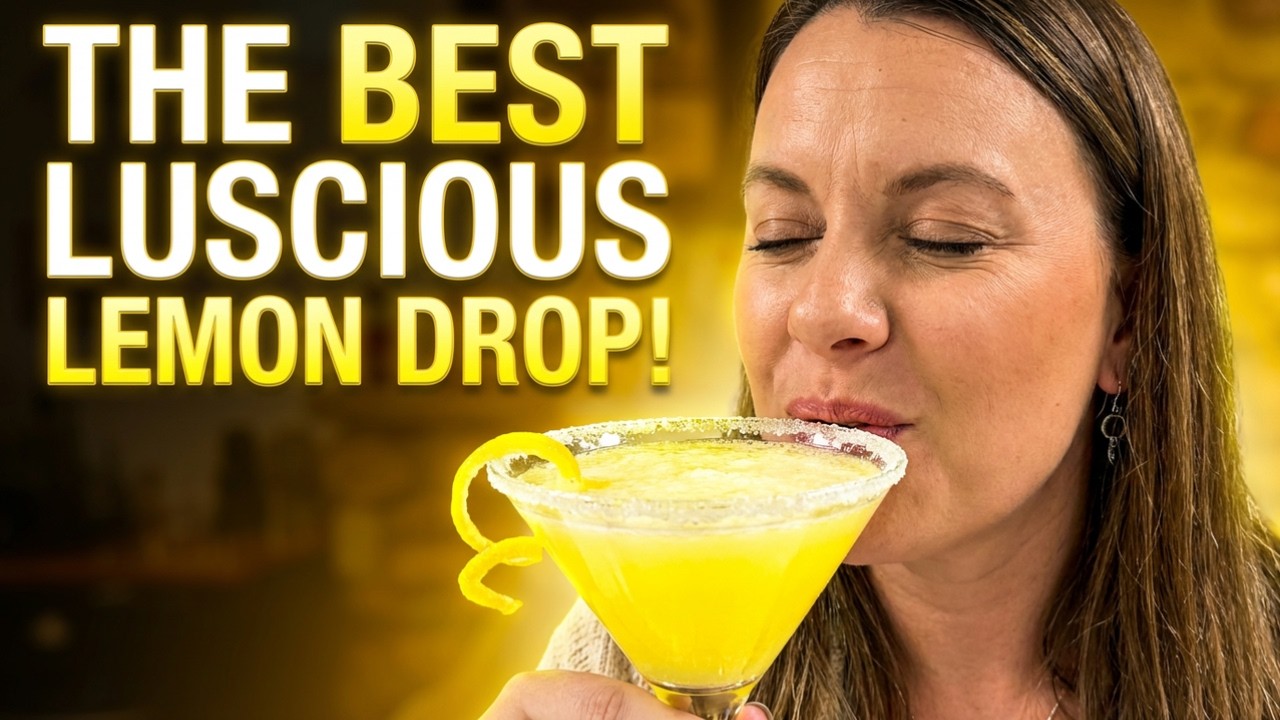 The LUSCIOUS Lemon Drop Cocktail Recipe | THE BEST I'VE HAD!