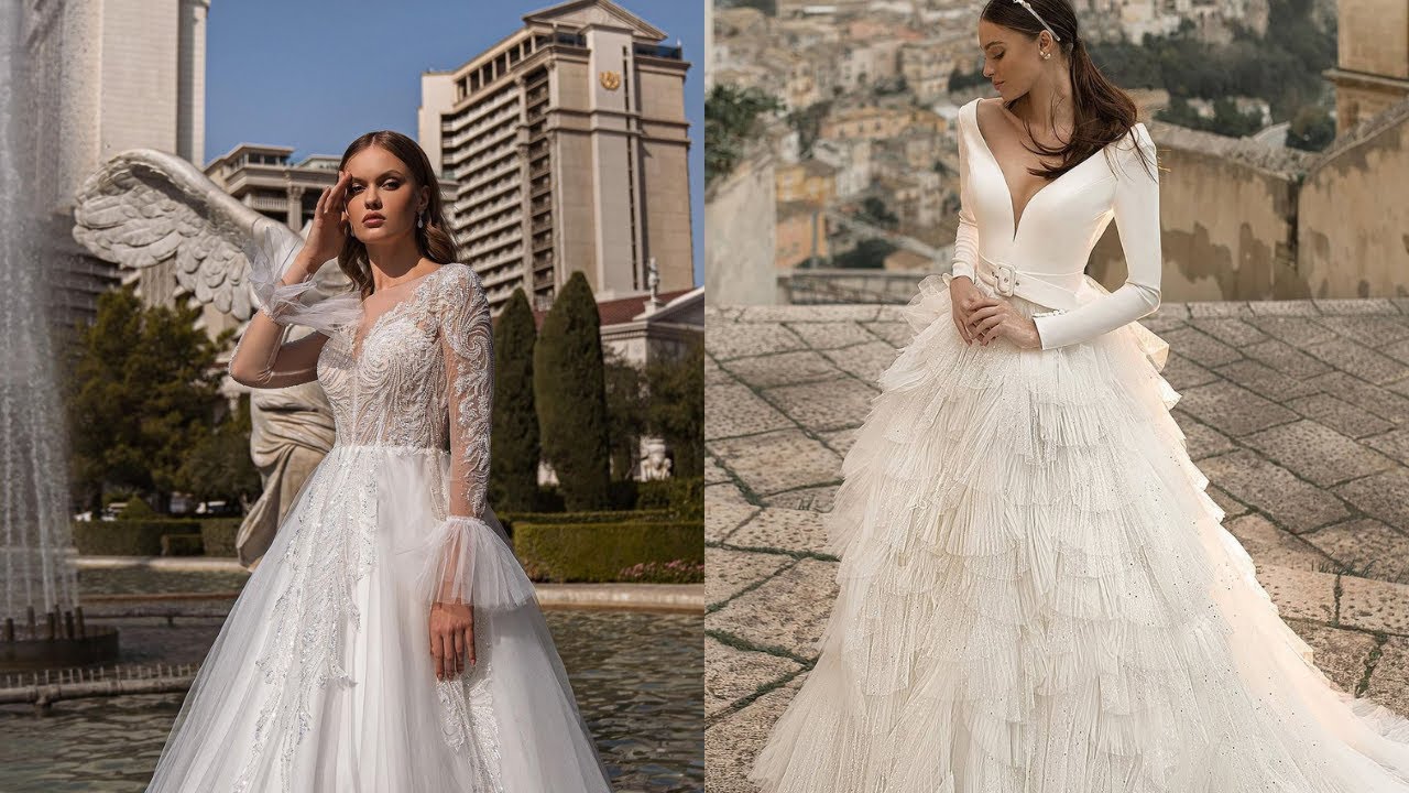 Magical Long Sleeve Wedding Dress for Your Wedding #1