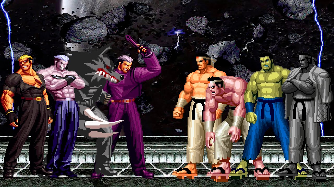 [KOF Mugen] Ryuji Yamazaki Team vs Goro Daimon Team