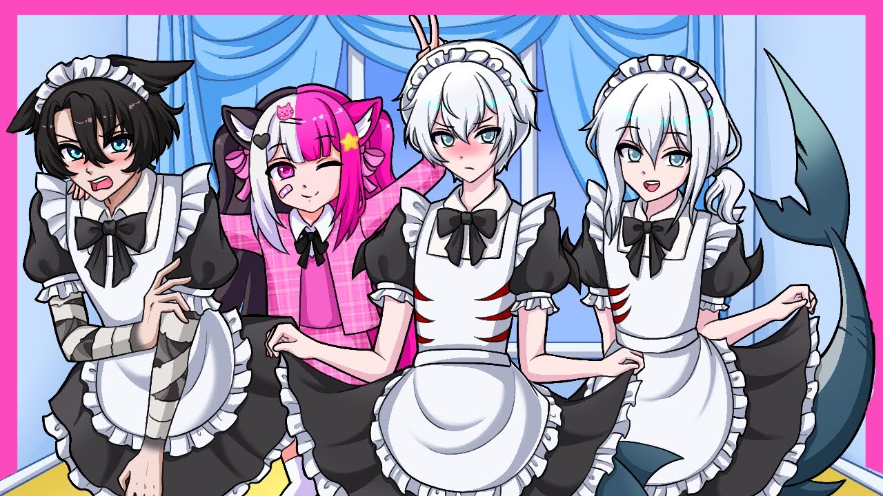 Levi & Shark Delinquents Become CUTE MAIDS in Goblin Cleanup...