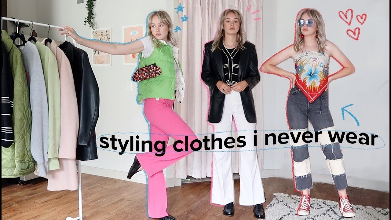 styling pieces in my closet I've never worn