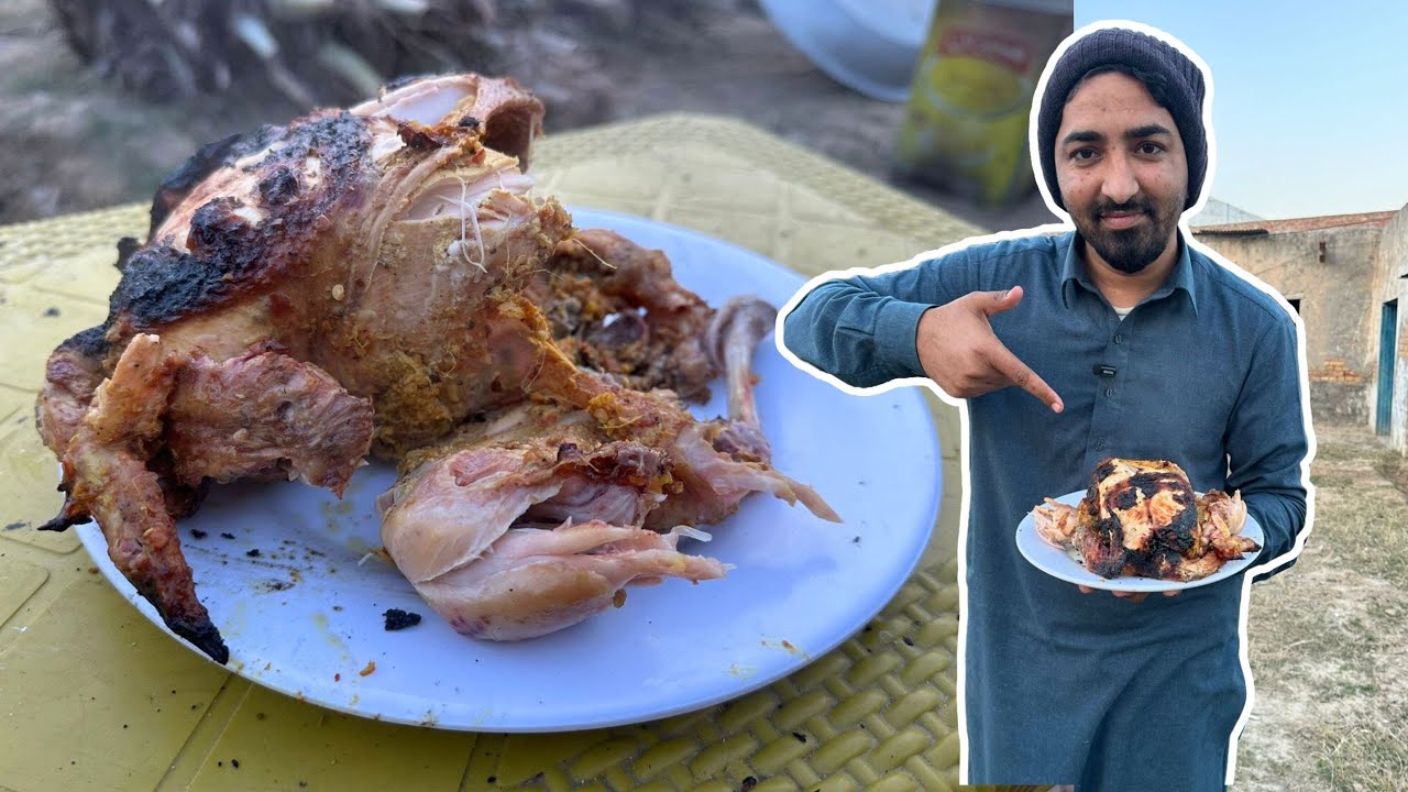 Chicken Sajji Recipe | Juicy Full Chicken Sajji at Home | Easy & Smoky Oven/Chulha Style 😋