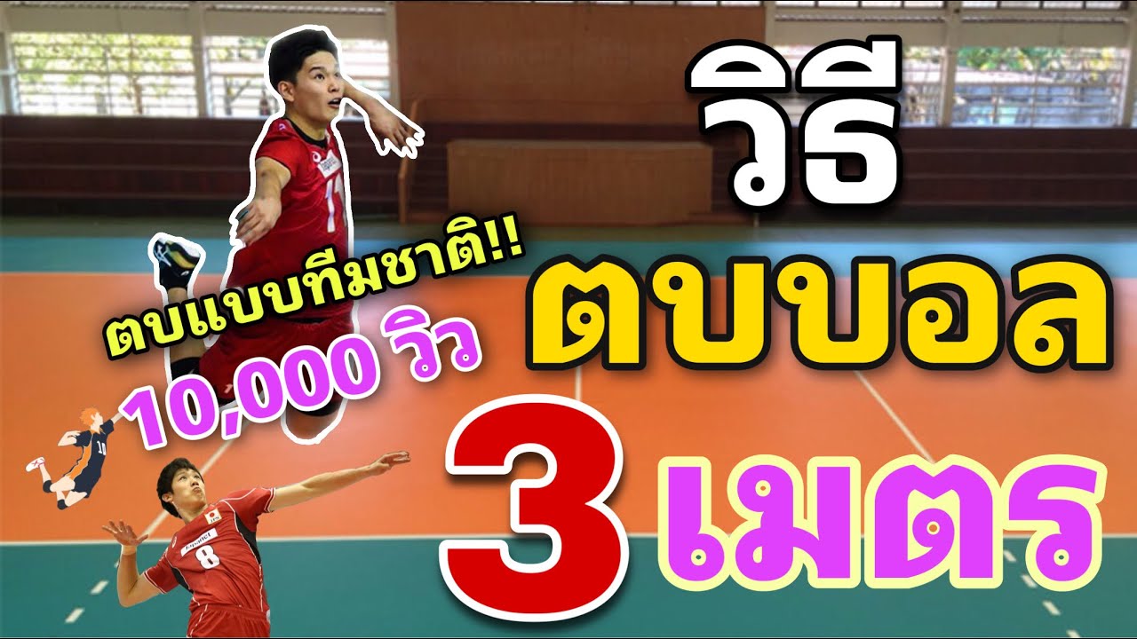 วิธีการกระโดดตบบอลสามเมตรที่ถูกต้อง!! | ดูคลิปจบ ตบได้แบบทีมชาติ (ฉบับโครตละเอียด)
