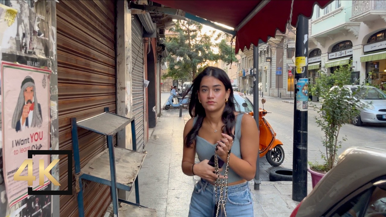 Lebanon Before The Attack 🇱🇧 Walking Tour In Gemmayzeh Beirut | Lebanon Beirut 4K | لبنان بيروت