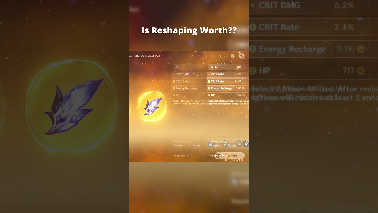 Is Artifact Reshaping Is Worth Or Scam?? 