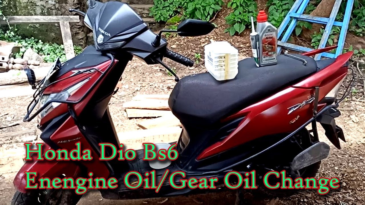 How to change engine oil and gear oil | easy oil changing Honda Dio bs6 |  All Honda scooty |2022