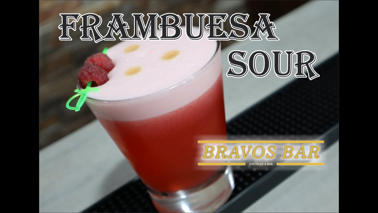 Coctel FRAMBUESA SOUR  🥃🍸🍹 Como preparar el coctel FRAMBUESA SOUR 🥃🍸🍹Cocteles a base de PISCO 🥃🍸🍹