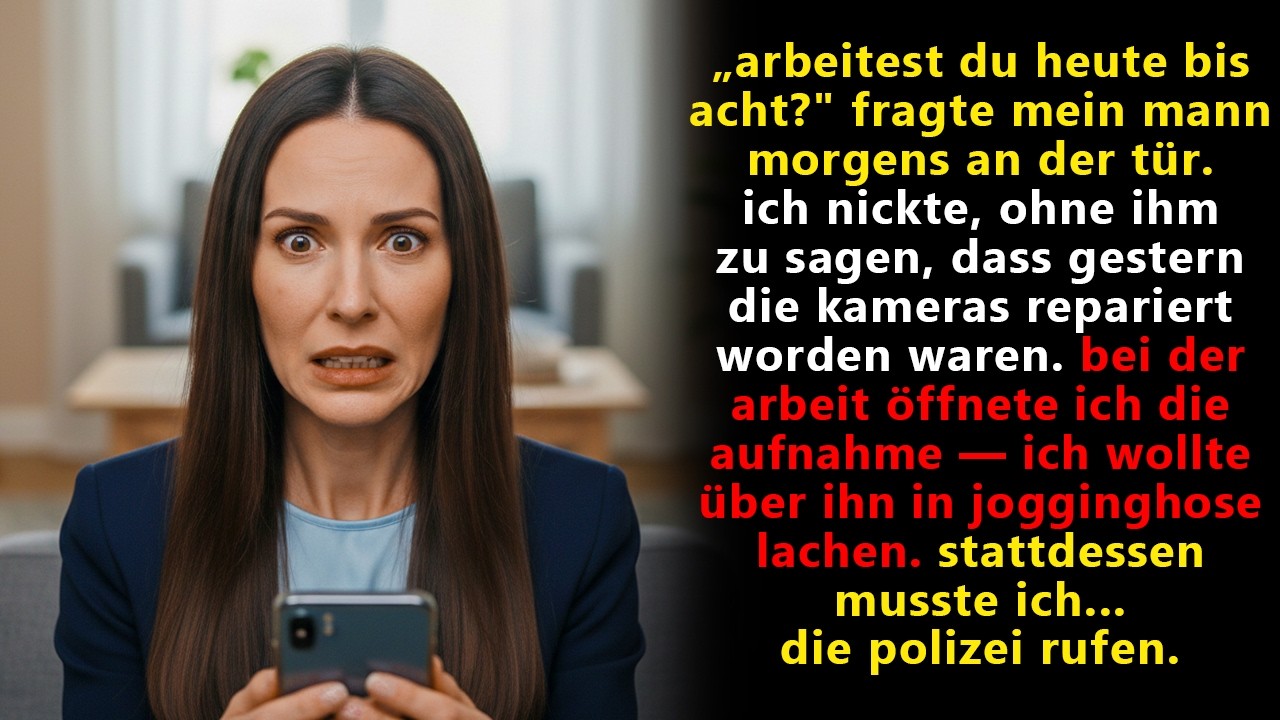 Ich sagte meinem Mann nicht, dass die Kameras wieder liefen. Dann sah ich die Aufnahme…