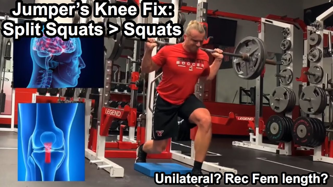 Jumper's Knee: Split Squats are Better than Squats (Fix Patellar Tendon Pain)