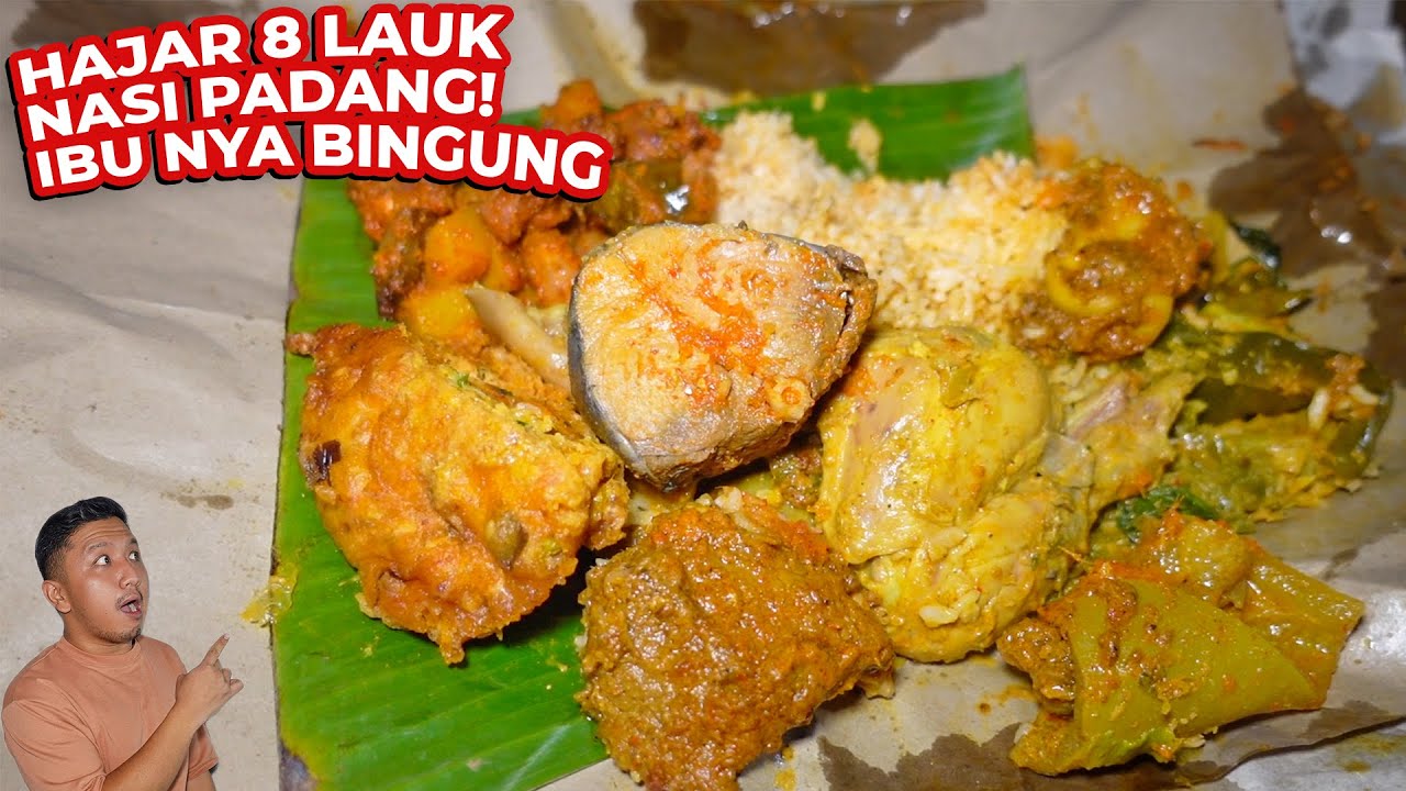 8 LAUK NASI PADANG DIHAJAR LANGSUNG!!! BRUTAL PEDAGANG BINGUNG!!