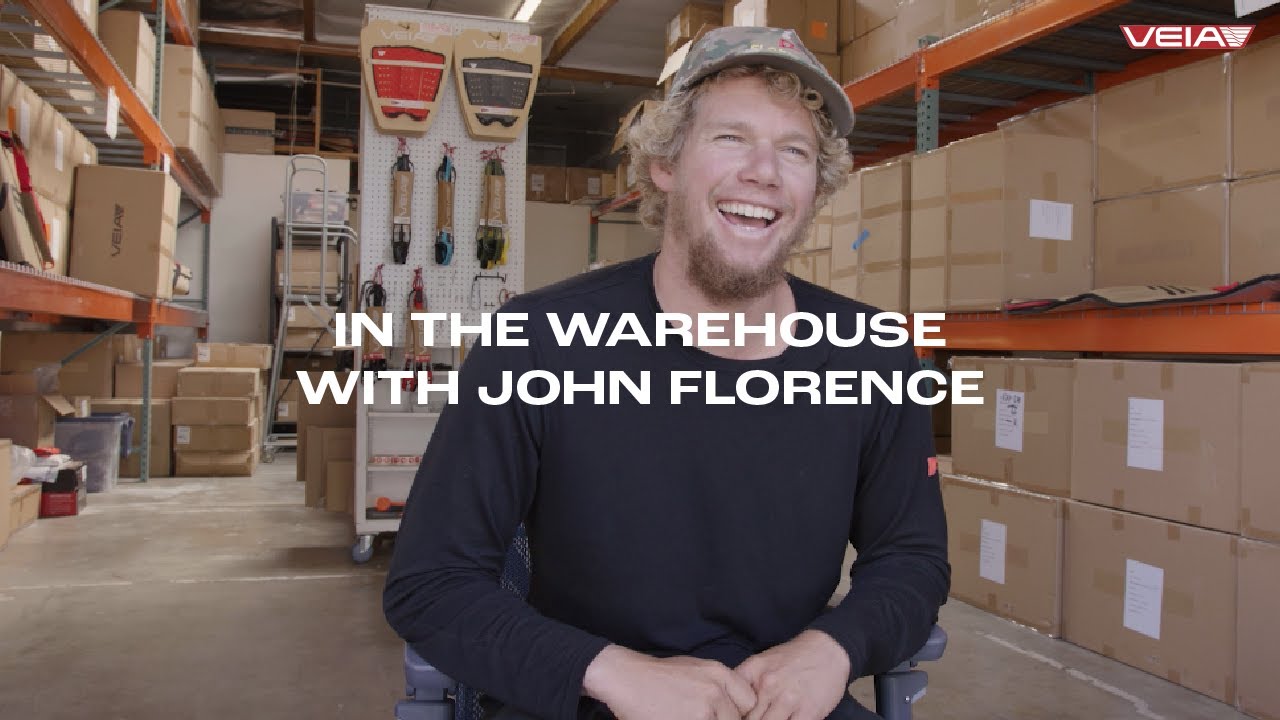 In the VEIA Warehouse with John Florence