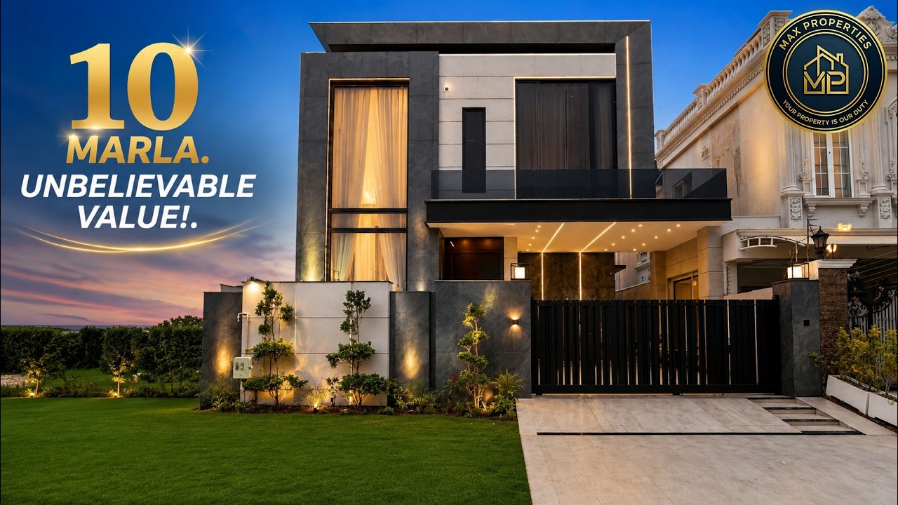 A Must-See 10 Marla Ultra Modern Designer House in DHA Lahore Phase 6 | Full Tour