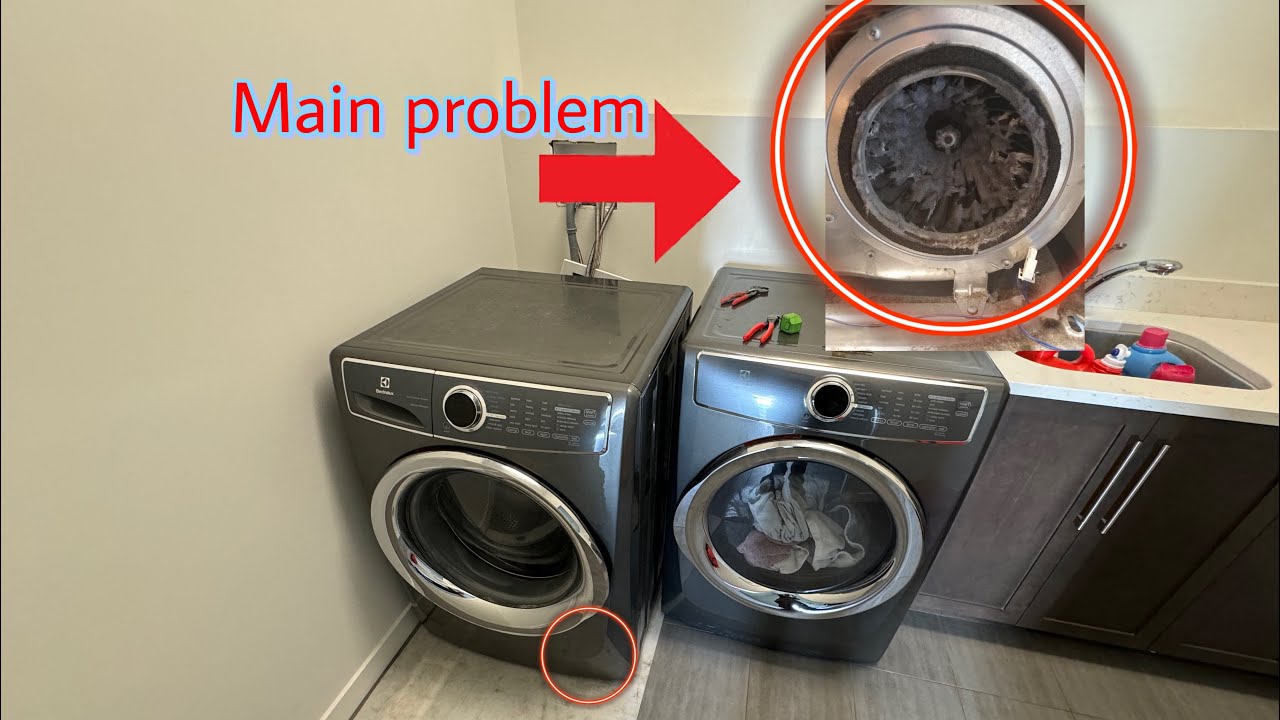 How to fix Electrolux dryer making noise| Electrolux dryer has alot of vibration fixed| EEMG617STTO