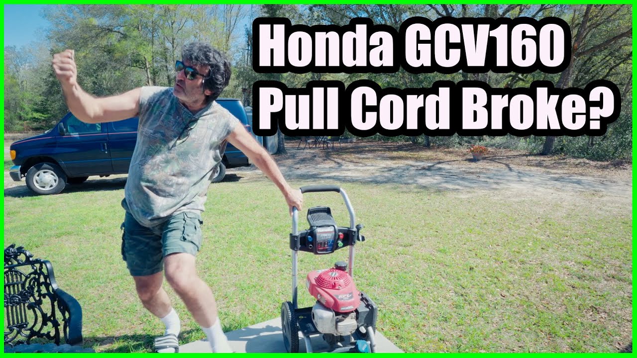 Как заменить шнур/трос ручного стартера на Honda GCV160