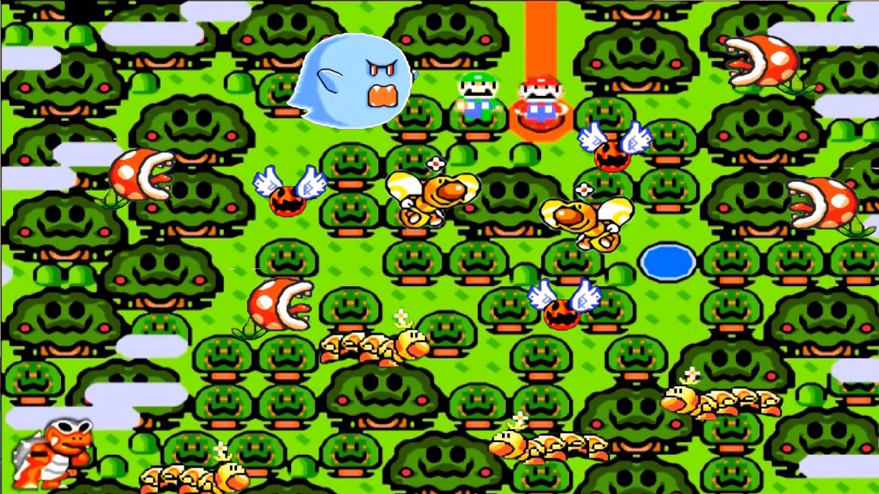 Super Mario World Remastered HD: World 5: Forest Of Illusions