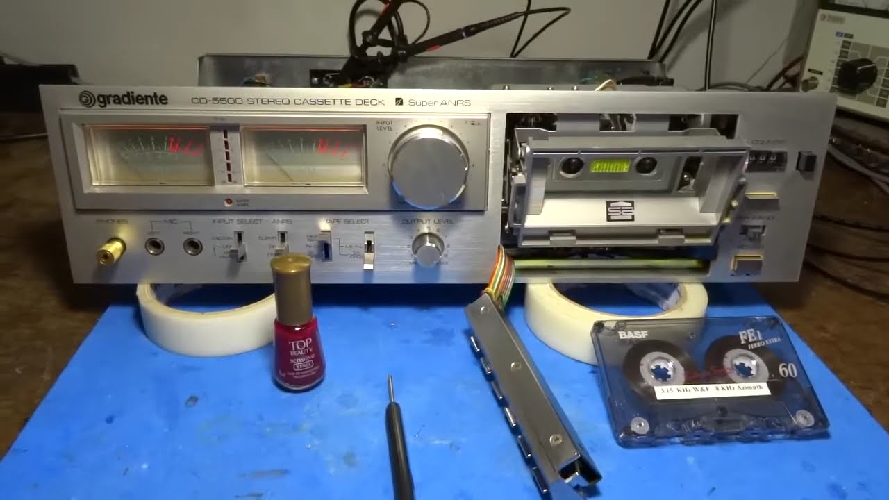 CASSETTE TAPE DECK K7 AJUSTE AZIMUTE 