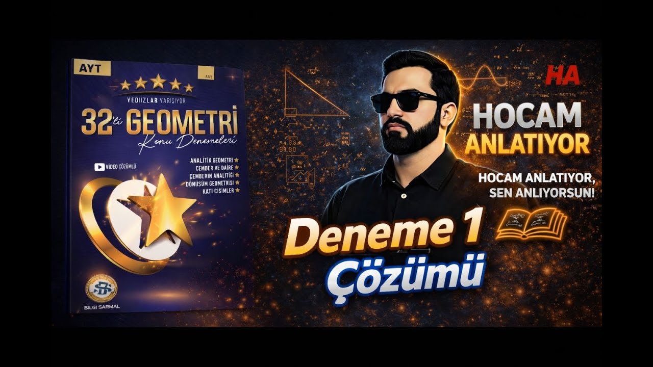 BİLGİ SARMALI AYT GEOMETRİ DENEME 1 ÇÖZÜMÜ