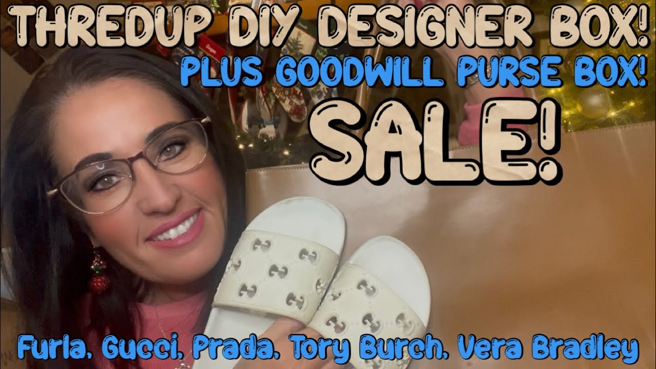 Распаковка дизайнерской коробки Thredup DIY и коробки из магазина Goodwill с сумкой! Gucci, Furla...