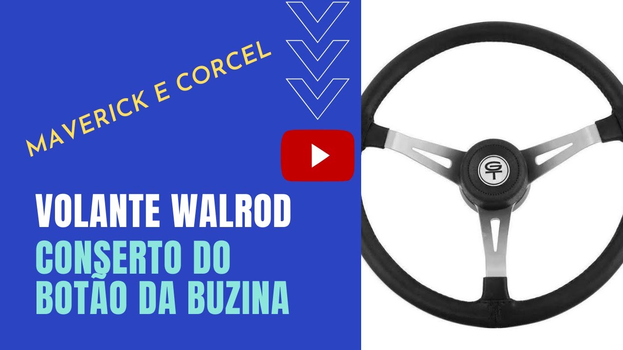 VOLANTE WALROD | IMPRESSÃO 3D | MAVERICK V8 e CORCEL | FORD GT