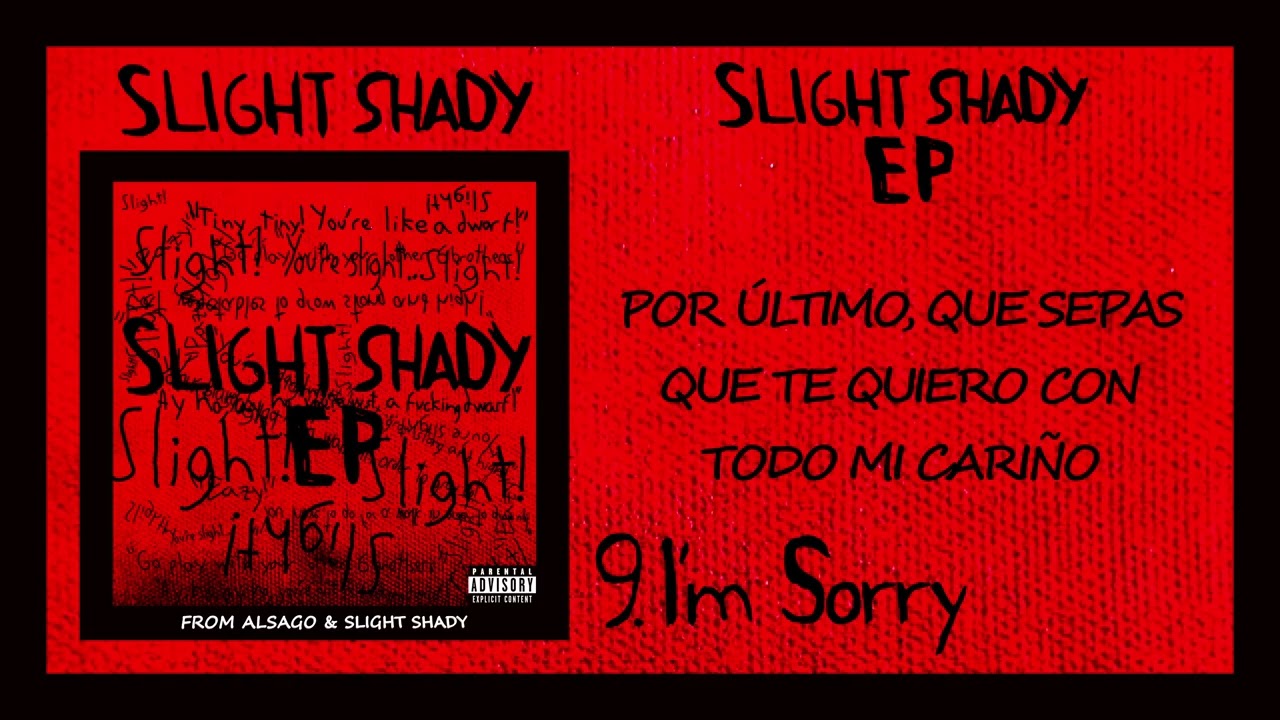 Slight Shady - I'm Sorry [Official Lyric Visualizer]