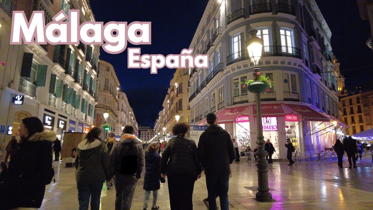 Málaga, España 2023 | 4K Walking Tour | Calle Larios hasta estación de tren María Zambrano