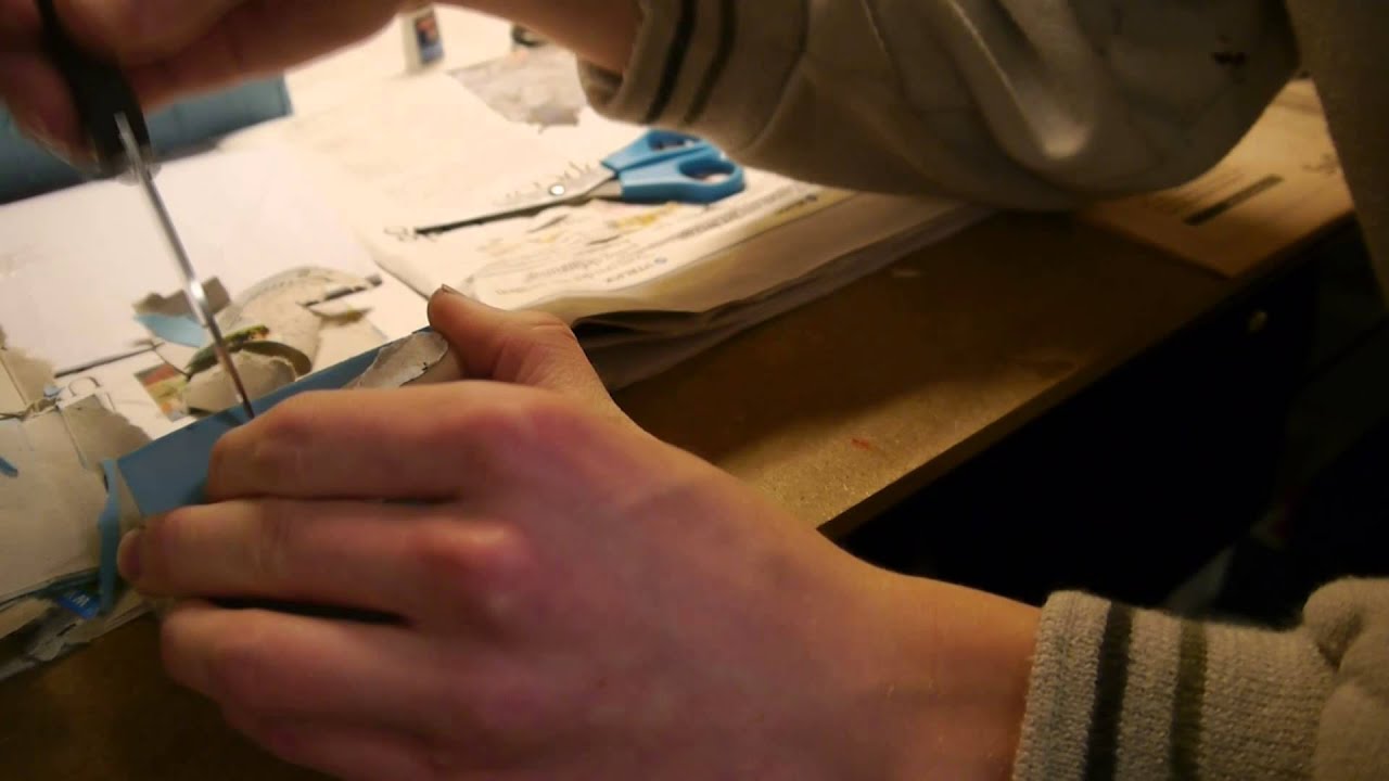 How I make a paddle tail in rubber for lures.