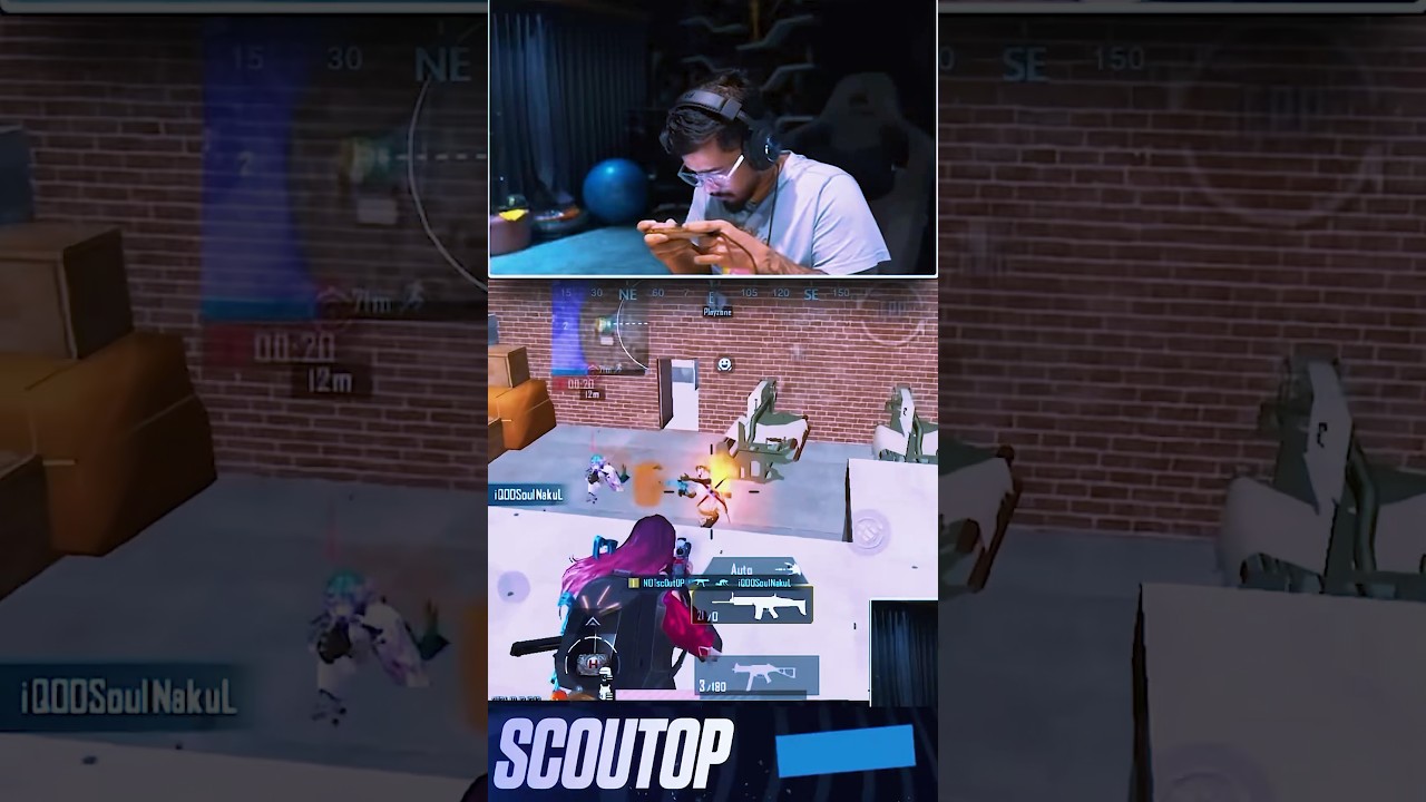 1v3 CLUTCH AGAINST iQOOSOUL 🔥🔥 | #scout #bgmi #shorts