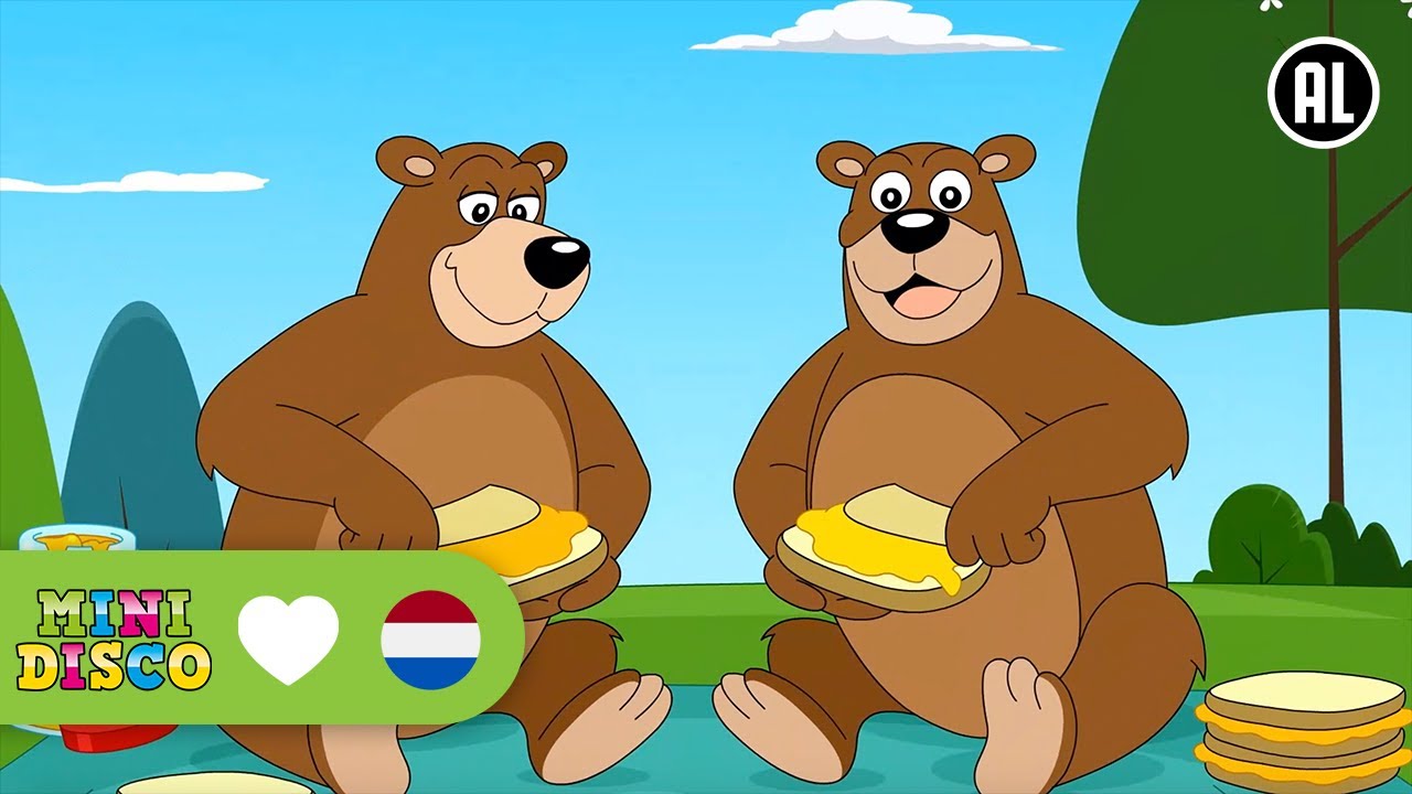 Ik Zag Twee Beren (Broodjes Smeren) | Kinderliedjes | Liedjes voor peuters en kleuters | Minidisco