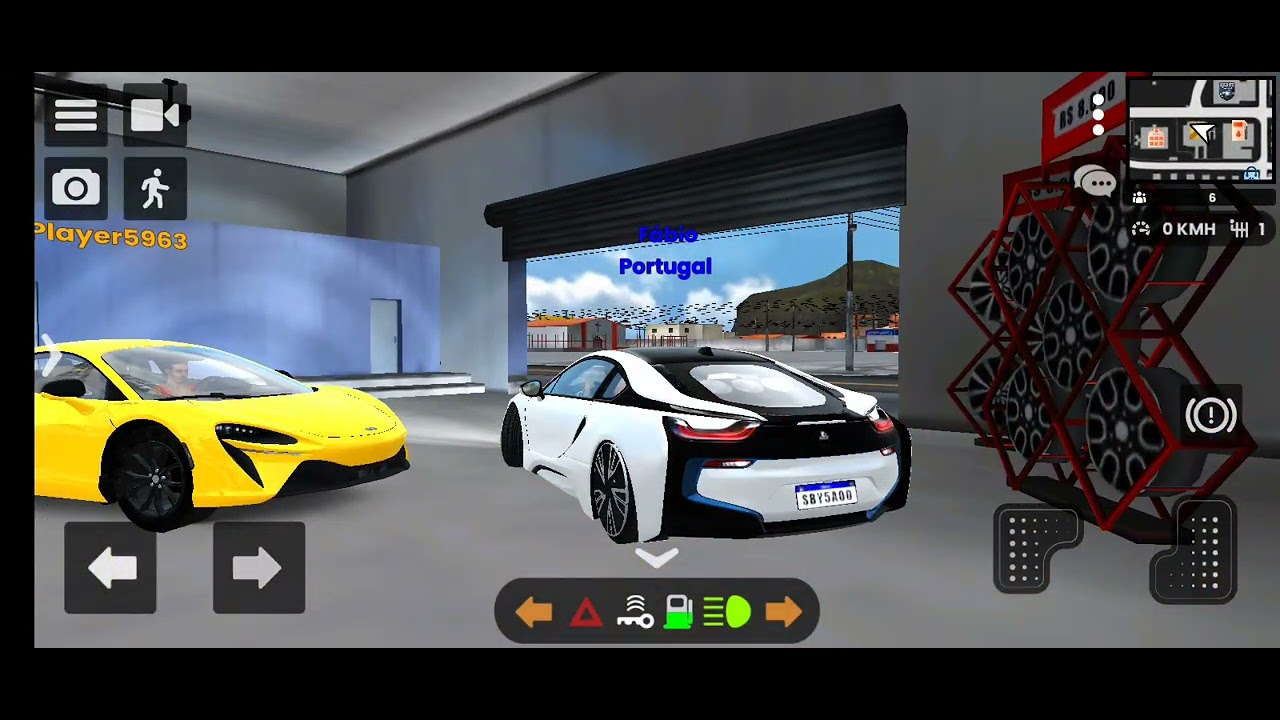 jogando rebaixado elite.....com BMW i8 .. muito top😉✌️