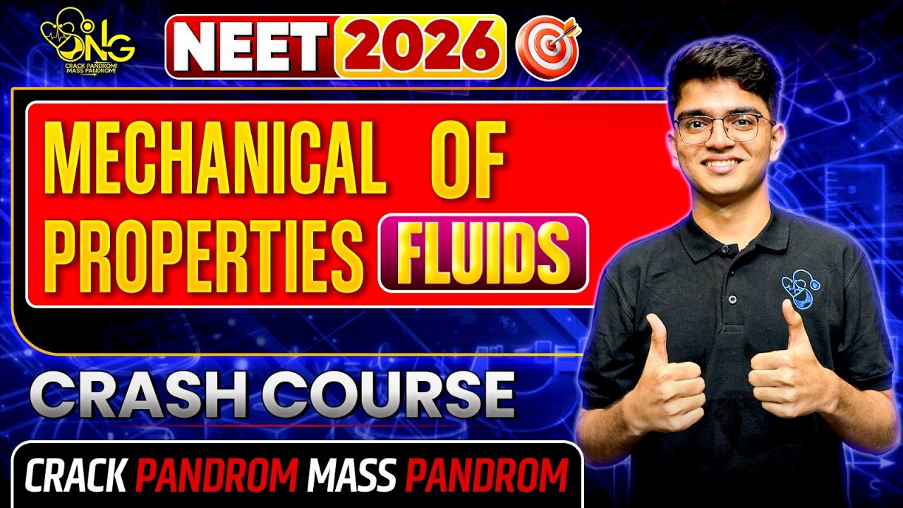 MECHANICAL PROPERTIES OF FLUIDS - ONE SHOT🔥💯VIDAMUYARCHI 2.0 NEET 2026💛🤟BY MMC MEDICO💛🤟#neet2026
