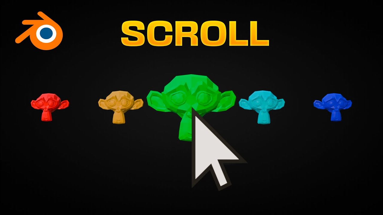 ANIMACIÓN de SCROLL en Blender - Geometry Nodes