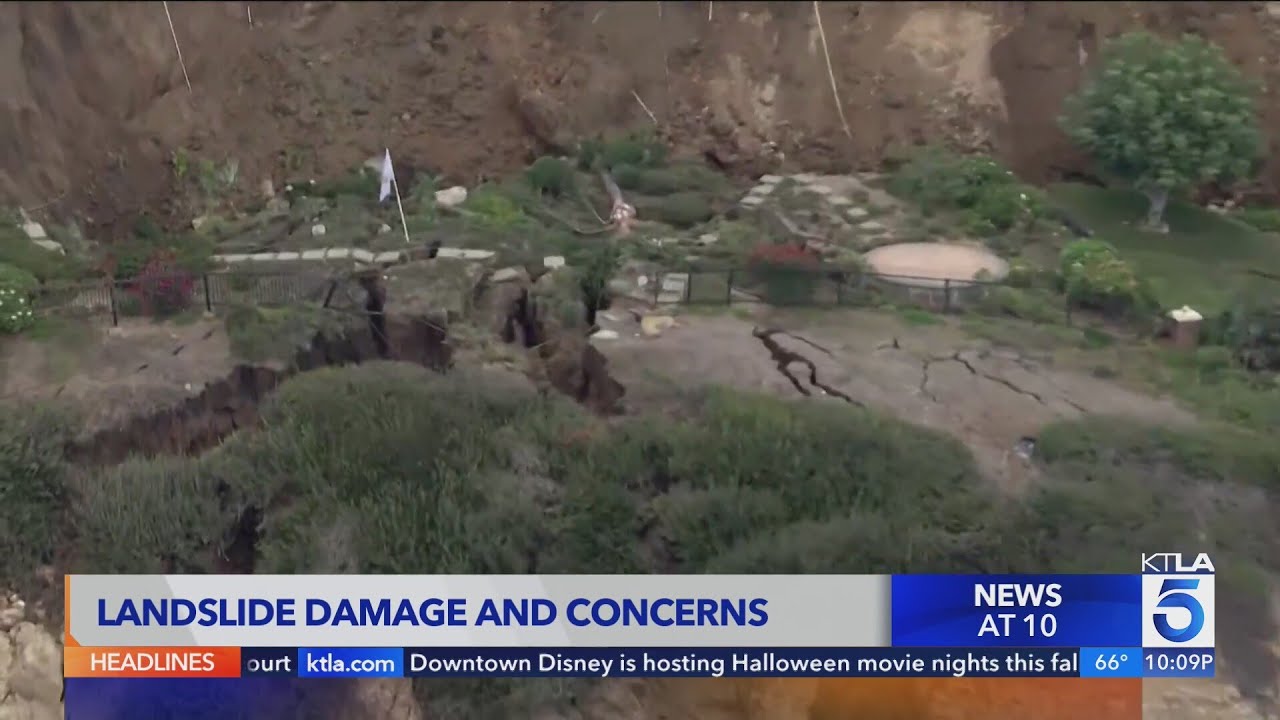 Landslide damage and concerns in Rancho Palos Verdes