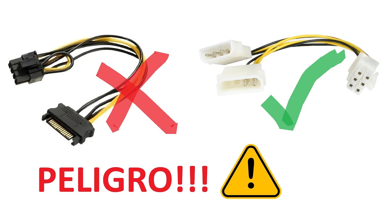 PELIGRO al usar adaptador MOLEX/SATA a PCIe