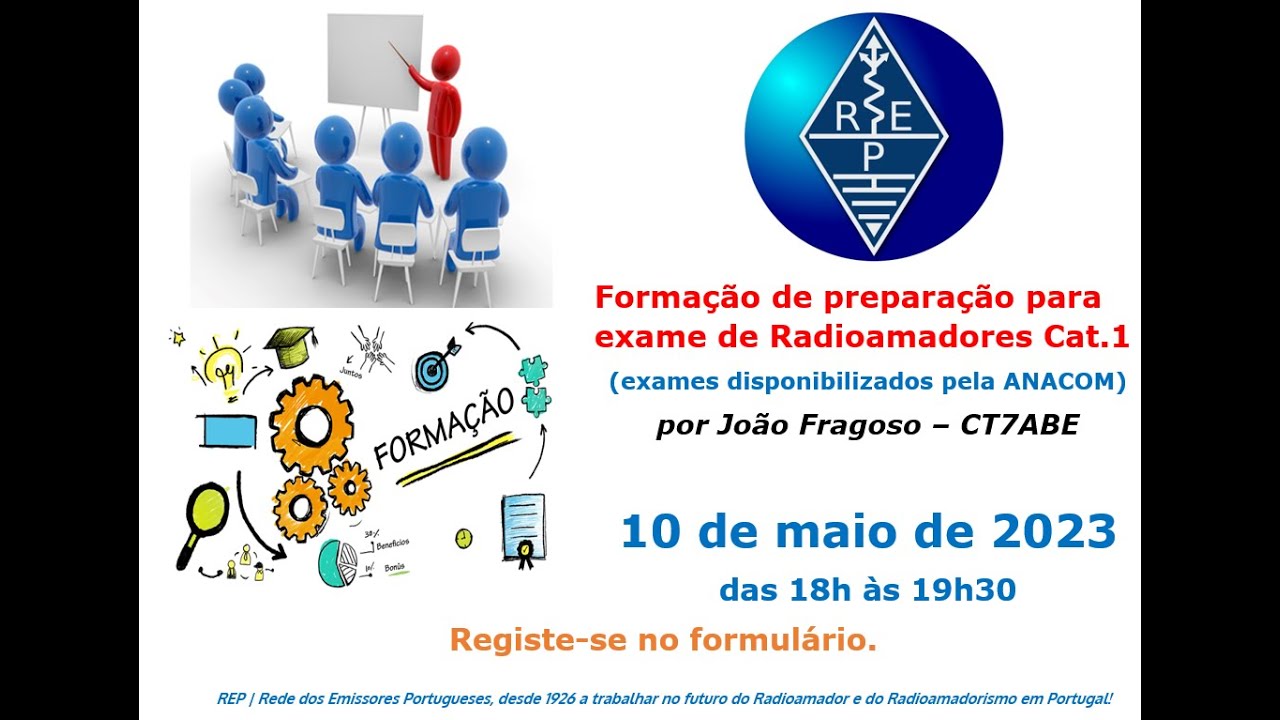 REP Academia Formação de preparação para exame de Radioamadores Cat1#1