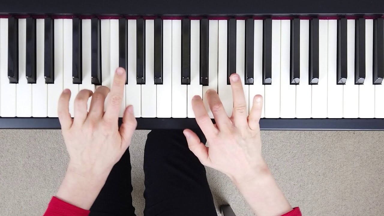 How to play G Major Scale 2 OCTAVES on the Piano (Right & Left Hand - Correct Fingering)