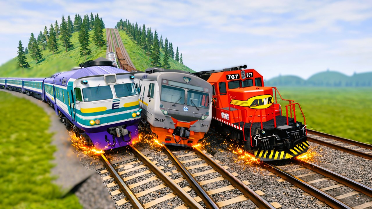 Extreme Train Crashes # 31 ( More New Trains ) | @beamng