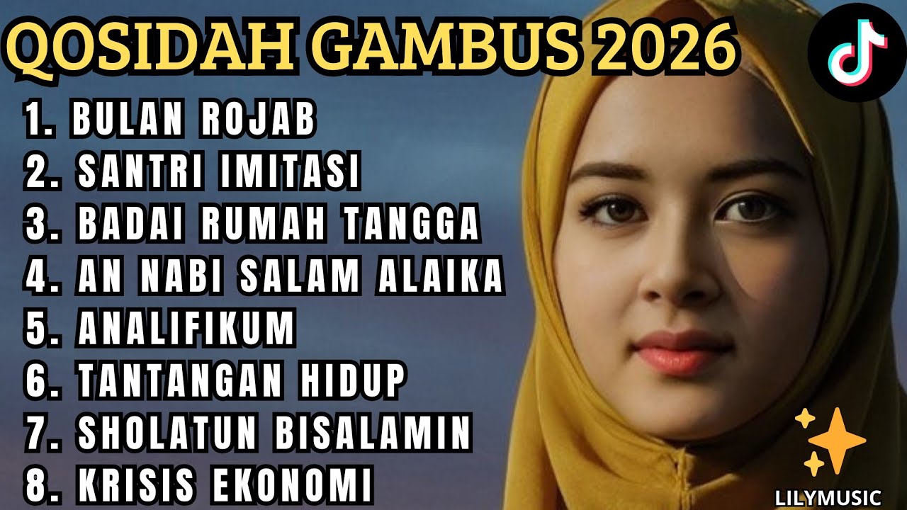 QOSIDAH GAMBUS ✨️LAGU VIRALL DI BULAN ROJAB 2026 PENYEJUK HATI/ ENAK DI DENGAR ADEM/ MUSIK GAMBUS 