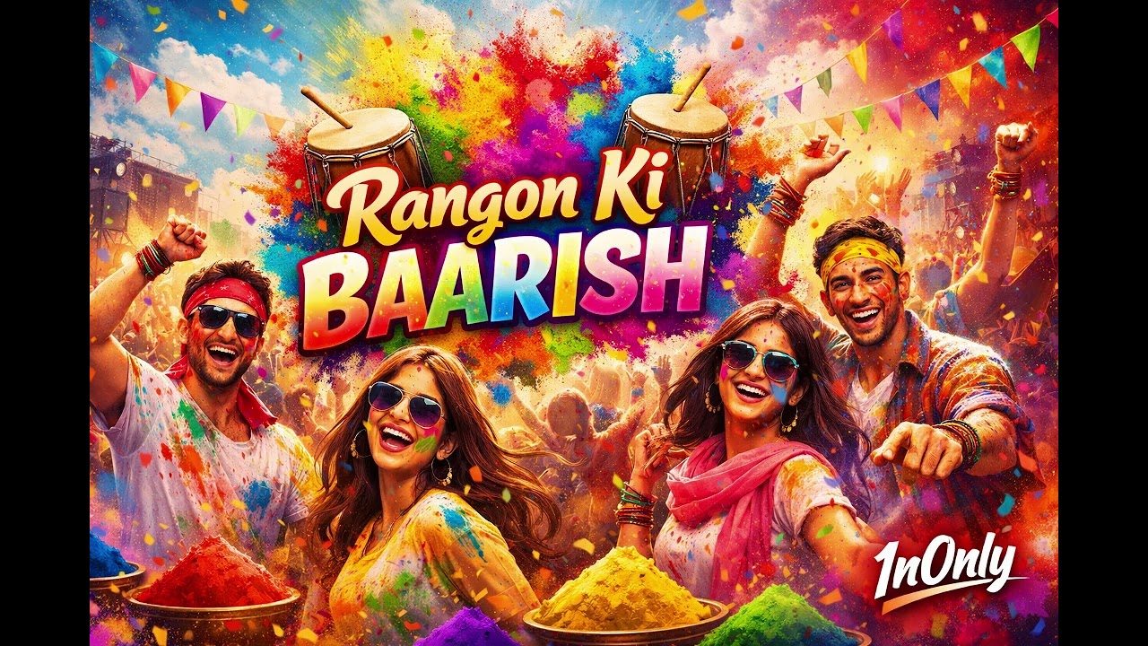 Rangon Ki Baarish 🌈 | Holi Dance Song 2026 | DJ Holi Anthem | Bura Na Mano Holi Hai | 1nOnly