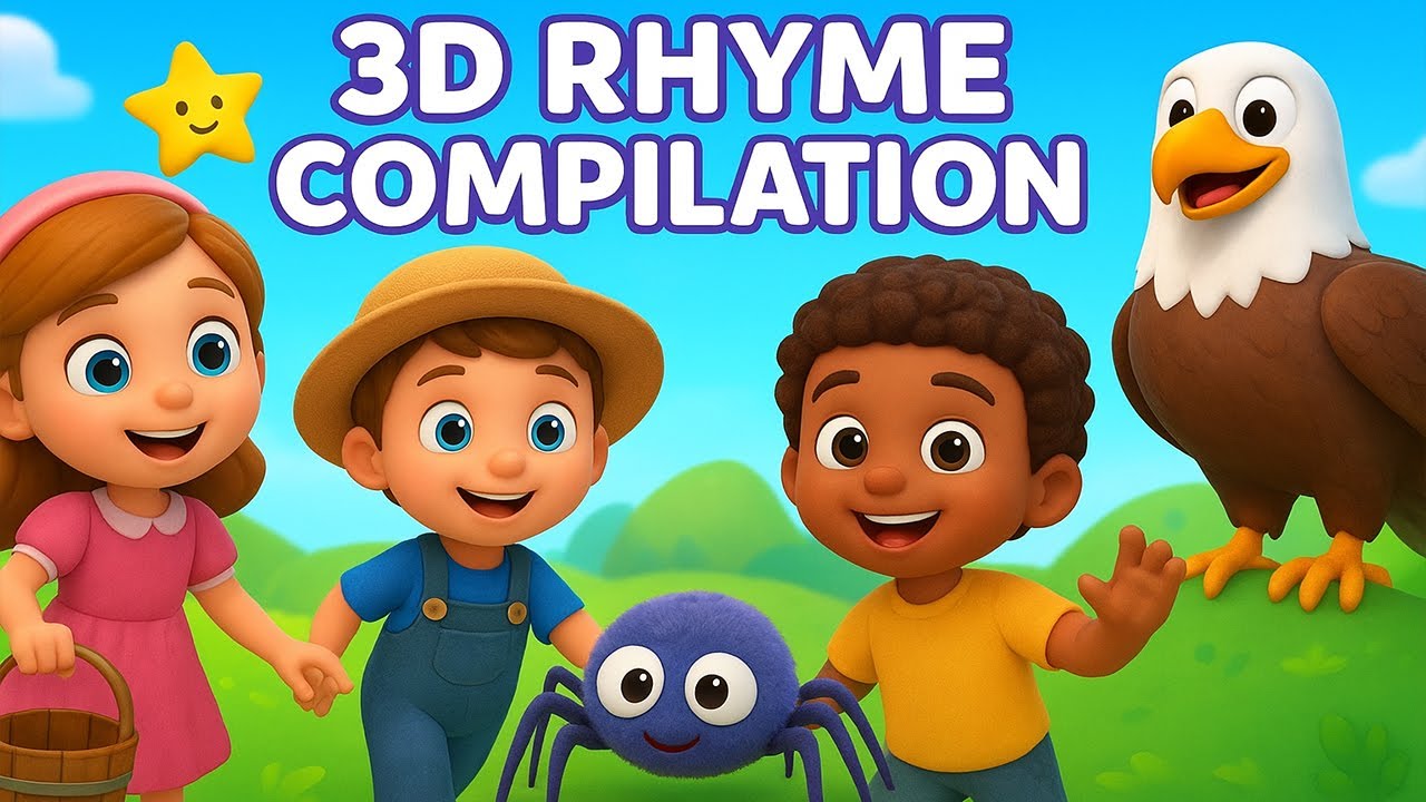 3D RHYME COMPILATION | Best Nursery Rhymes for Kids | Poem| ANIMEXIC Songs Collection