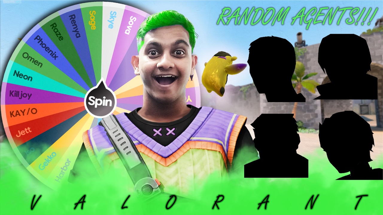 Valorant *RANKED* Spin The Wheel Agent Challenge :D | Valorant Live Stream