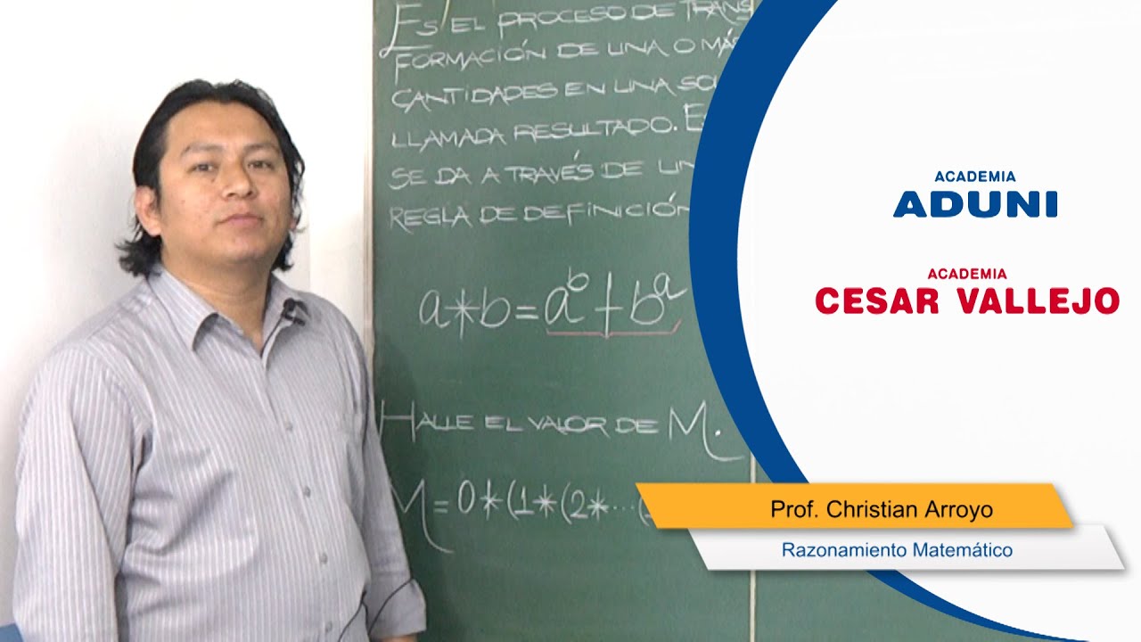RAZONAMIENTO MATEMÁTICO - Operaciones matemáticas