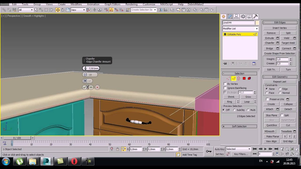 Моделируем кухню в 3d max